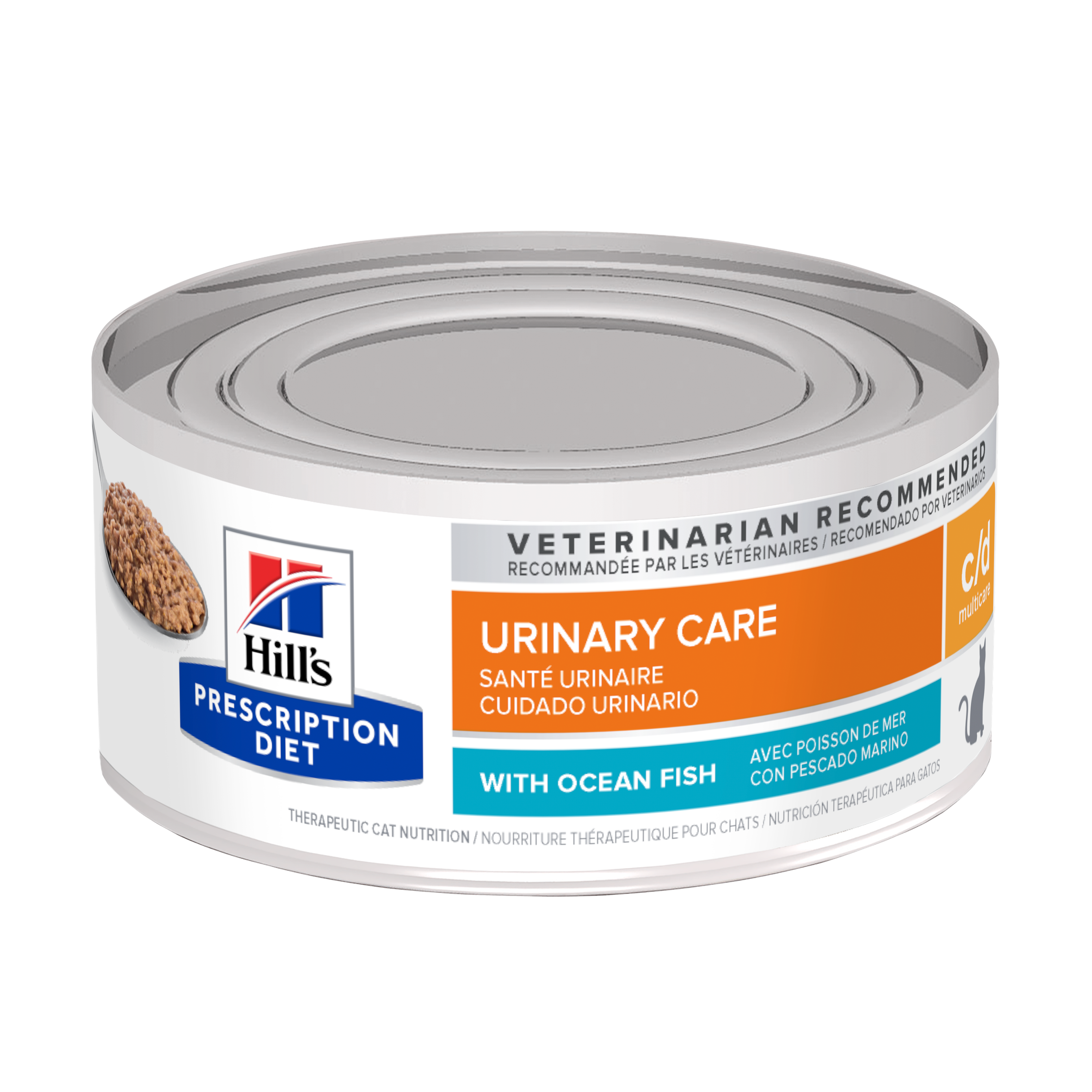 LATA PD GATO C/D MULTICARE OCEAN FISH 156 G