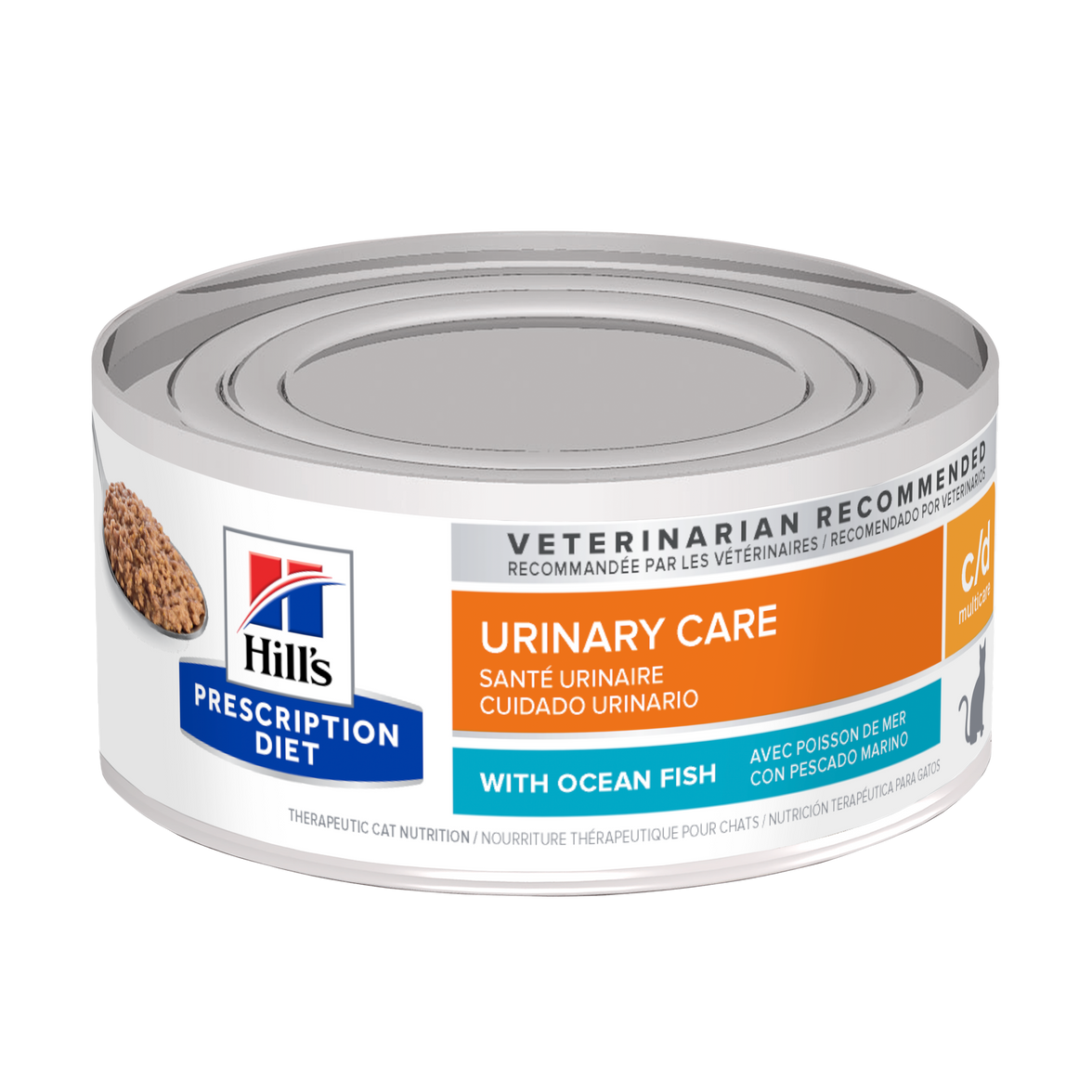 LATA PD GATO C/D MULTICARE OCEAN FISH 156 G