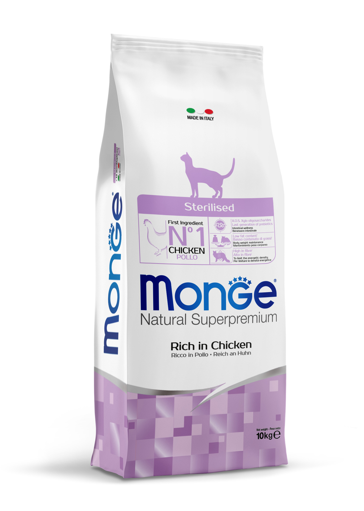 MONGE GATO ADULTO ESTERILIZADO 10 KG